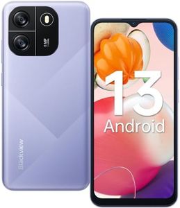 Blackview WAVE 6C Portable Débloqué Smartphone Écran 6,5"HD+/60Hz, 32Go+4Go/1To, 5100mAh/10W Charge Rapide, Android 13 Smartphone Pas Cher 4G Double SIM, Octa-Core/Face ID/OTG/GPS/2Ans Garantie-Violet