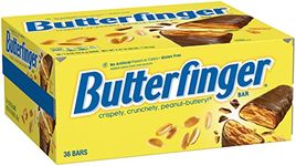 Butterfinger Peanut-Buttery Chocolate-y Candy Bars, Individually Wrapped Full Size Bar (Pack of 36-54g Bars)