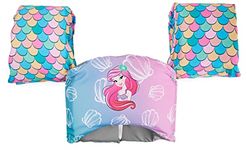 SwimWays Disney Princess Ariel Swim Trainer, US Coast Guard Approved Life Vest Kids Swim Vest, Arm Floaties & Life Jackets for Kids 33-55 lbs, Ariel