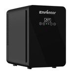 Enventor Mini Fridge 10 Litre / 15 Can, AC+12V DC Power Cooler and Warmer, LCD Temperature Display, Portable Mini Fridge for Bedrooms, Car, Travel, Drinks, Skincare (Black)