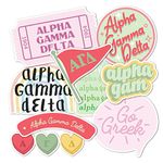 Alpha Gamma Delta Sticker Decal Laptop Water Bottle Car (Cute Sheet)