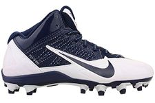 NIKE Mens Alpha Pro 3/4 TD Football Cleats White/Navy Blue 579636-140 Size 11.5