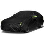 Sailnovo 7 Layers Hatchback Car Cover Waterproof All Weather for Audi A3, Outdoor Full Cover Rain Sun UV Protection with Zipper Cotton, Universal Fit for Hatchback (Up to 177 inches)