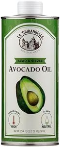 La Tourangelle, Sear & Sizzle Avocado Oil, Handcrafted from Premium Avocados, High Smoke Point Refined Oil Great for High Heat Cooking, Frying, Cast Iron Seasoning, 25.4 fl oz