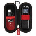 Mchoi Hard Case Suitable for Digital Voice Recorder Voice Activated Recorder, MP3/MP4 Players, USB Cable, Earphones-Bose QC20, Memory Cards, Case Only