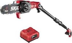 SKIL PS4563B-10 PWR CORE 20 8" 20V Pole Saw Kit, Includes with 2.0Ah Lithium Red
