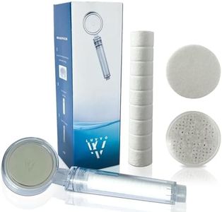 Alcachofa de ducha con filtro, antical + KDF, conexión universal, alta presión, ahorro de agua, filtración en 3 capas, filtro ducha, cabezal ducha, alcachofa ducha