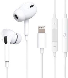 iPhone Earphones, Wired (2025 New Edition, Apple MFi Certified), Genuine iPhone Earphones, Lightning Connection, Stereo Earphones, Microphone Included, Phone Compatible, Remote Control, Volume Control