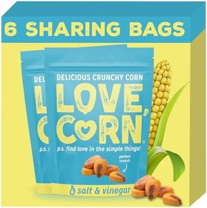 LOVE CORN: Salt & Vinegar | Crunchy Corn - Gluten-Free - Plant based & Vegan - Healthy Snack - Low Sugar - Non GMO - (Box of 6 bags, 4oz each)…