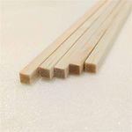 Vortex-RC Square Balsa Wood Sticks, 5 Pcs Per Pack, AAA+ Balsa Smooth, Used for Towers, Bridges, Structures, Craft Projects, Radio Control Planes and Other DIY Projects (8 x 8 x 1000 mm)