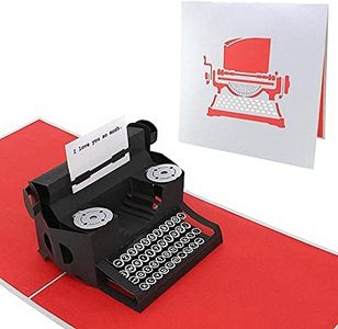 PopLife Typewriter - I Love You Message Pop Up Card, 3D Card for All Occasions