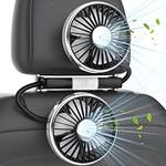 Dual Car Backseat Cooling Fans: USB