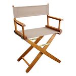 American Trails Extra-Wide Premium 18" Directors Chair Mission Oak Frame W/Natural Color Cover