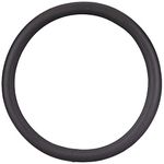 Amazon Brand - Solimo Faux Leather Steering Wheel Cover,Medium,Black