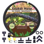 1/2’’ Soaker Hose 75 Ft for Garden Beds, Soaker Hoses for Garden 75 Ft, Garden Soaker Hose 75 Ft Drip Hoses for Garden Drip Garden Hose Irrigation System (75 ft)