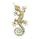 Deco 79 Metal Lizard, 30 by 14"