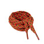 Kilter Strong Flat Shoelaces for Hiking Shoes and Boots - Red/Navy/Yellow - 100cm - 39 inch (2 Pairs)