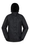 Mountain Warehouse Torrent Womens Waterproof Rain Jacket -Taped Seams Black 8