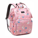 motherly 19 liter Smile In Style Waterproof Multistorage Baby Diaper Casual Backpack Bag For Mothers|(Unicorn Pink)