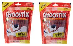 Choostix Stick Young Adult Dog Treat, Beef, 450g (Pack of 2)