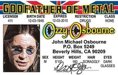 Signs 4 Fun Parody ID | Ozzy Driver’s License | Fake ID Novelty Card | Collectible Trading Card Driver’s License | Novelty Gift for Holidays | Made in The USA
