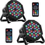 MOSFiATA Par Lights 2 Pack, RGB 36 