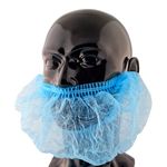 Disposable Beard Cover | Beard snoods | Made In UK | Bag of 100 - BLUE,54/20cm