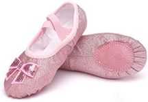 Girls Ballet Shoes Glitter Split-So