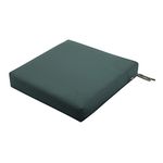 Classic Accessories Ravenna Square Outdoor Patio Seat Cushion, Mallard Green, 25" W x 25" D x 5" T