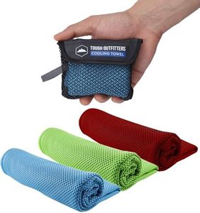 Tough Outdoors Cooling Towels - Cooling Neck Wraps for Hot Weather - Neck Cooler for Quick Cool Down for Gym, Workout, Running, Golf & Yoga - Skin Cancer Foundation Recommended