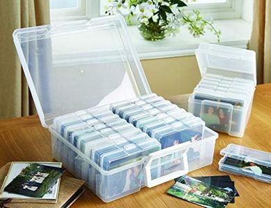 Burwells Jumbo Photo Storage Box Set – Photograph Organiser Craft Case, 16 6x4 Inner Photo Keeper Cases. Holds and Protects up to 1600 Photos