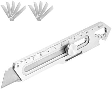 Dachiy Cúter, Cuters Profesionales De Seguridad, Cuchillos Multiusos Portátiles Retractil, Con 10 Cuchillas Acero Inoxidable, Cutter Perfecto Para La Oficina Y El Hogar