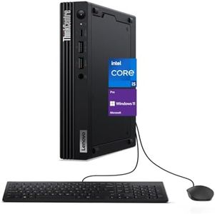 Lenovo ThinkCentre M70q Gen 4 Business Mini Desktop, 13th Gen Intel Core i5-13400T, 32GB RAM, 1TB PCIe SSD, Support 2-Monitor 4K, HDMI, DP, USB A&C, RJ-45, Wired KB & Mouse, Wi-Fi 6, Windows 11 Pro