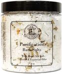 Purification Herbal Bath Salts 8 oz | Spiritual Cleansing and Negative Energy Rituals | Hoodoo Wiccan Pagan Spirituality Magick