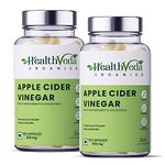 Health Veda Organics Apple Cider Vinegar 500 mg I 120 Veg Capsules I Improves Cholesterol Levels & Supports Digestive Health I For both for Men & Women