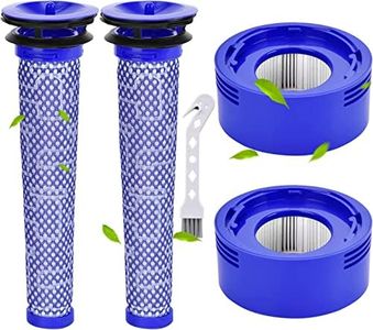 Rebirthcare V7 V8 Filtres pour Dyson V7 V8 SV10 SV11 Animal Plus Extra Absolute Motorhead Filtre, 2 Post-filtres HEPA et 2 pré-filtres, remplacez Les pièces 965661-01 et 967478-01