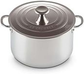 Le Creuset 3-Ply Plus Stainless Steel 24cm Stockpot with Lid, 96604824000000, Silver