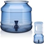 GlikCeil 5 Gallon Blue Plastic Water Jug Dispenser Base with Spout for 3 to 5 Gallon Jugs Free Water Dispenser Holder for Stand or Countertop