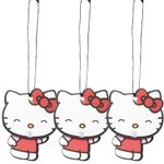 Hello Kitty Automotive Air Fresheners: PlastiColor WIiggle Hanging Car Air Freshener - Odor Eliminator for Car, Cute Hanging Air Freshener for a Fresh Driving Experience, 3 Packs