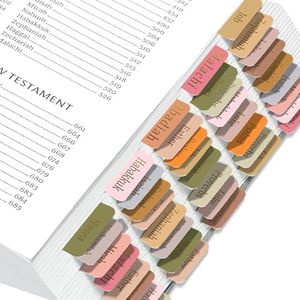 ERENOU-Bible Tabs for Women and Men-Gold Foil Embossed Lettering Bible Tabs,75 Bible Index Book Tabs,Easy to Read and Apply Bible Tabs,Bible Study for Women (Gold Foil Bohemian Style)