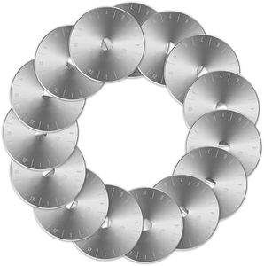 Premier Blades 45mm Rotary Cutter Blades - (15 Pack) Fits Fiskars, Olfa, Martelli Blades and More - Studio Fabric Cutter Wheel for Fabric & Paper