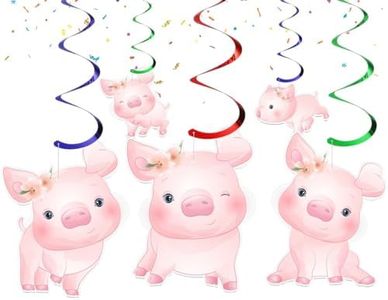 Pig Streamers - Adorable Piggy Party Decorations for a Fun and Oink-Tastic Celebration!