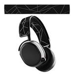 kwmobile Headband Pad Compatible with SteelSeries Arctis 7 / Arctis 9 / Arctis 9X / Arctis PRO Headphones - Elastic Nylon Replacement - Black/Grey