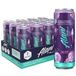 Alani Nu COSMIC STARDUST Sugar Free, Low Calorie Energy Drinks | 140mg Caffeine | Pre Workout Performance with Antioxidants | Biotin B Vitamins | Zero Sugar | 10 Calories | 355mL (12 Pack)