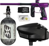 PaintballBodyBags Empire Axe 2.0 Competition Paintball Gun Package Kit w/Air Tank and Halo Too Loader (Halo Loader Black, Dust Purple/Dust Black)