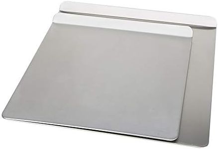 AirBake Natural 2 Pack Cookie Sheet Set Natural 14 x 12in and 16 x 14in Silver