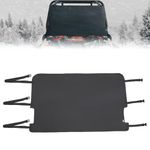 KEMIMOTO Windshield Cover for Ice and Snow Compatible with Polaris RZR XP 1000 / RZR XP Turbo 2019-2023 Elastic Oxford Fabric UTV Frost Cover Sun Shade Transport Protector with Storage Pocket, Black