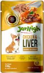 Jerhigh Wet Dog Food, Human Grade High Protein Chicken, Gravy Chicken & Liver (Pack of 24),All Life Stages