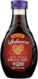 Wholesome Sweeteners 23.5-Ounce Organic Raw Blue Agave Nectar, Fair Trade, 100% Pure, Non GMO, Gluten Free & Vegan, 1 Pack