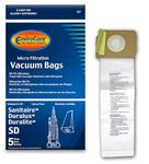 EnviroCare Replacement Micro Filtration Vacuum Cleaner Dust Bags compatible with Sanitaire, Duralux, and Duralite Style SD 5 Pack